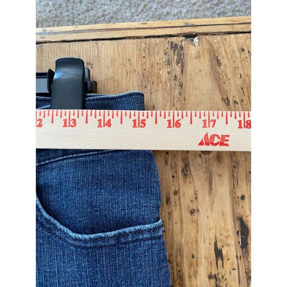 Liz Claiborne Petite Slim Power Super Stretch Denim Jeans Dark Wash Cotton 10P - Picture 7 of 8